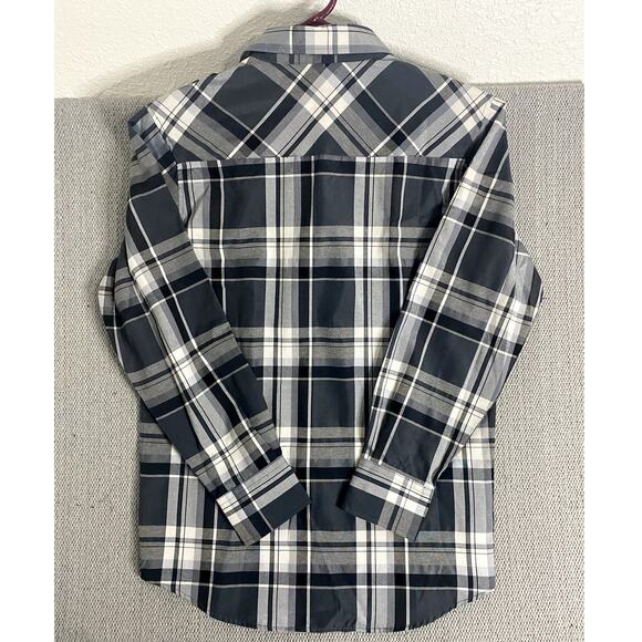 Red Ape Party  Shirt Mens M  Gray/Black Plaid Always King Patches Logo Street - Picture 9 of 15